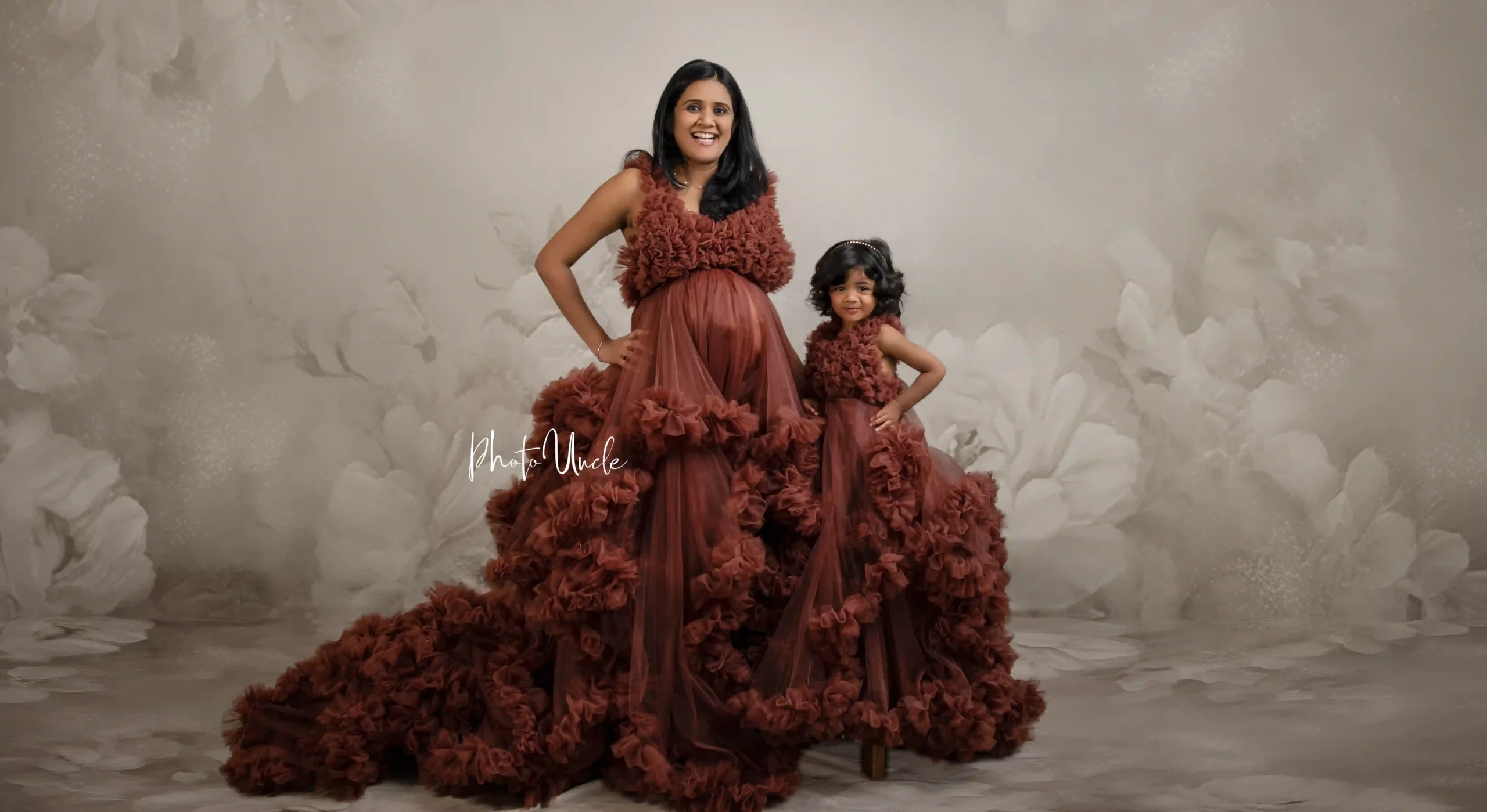 Enchanting Coco Tulle Harmony Mommy & Me Maternity Photoshoot Dresses