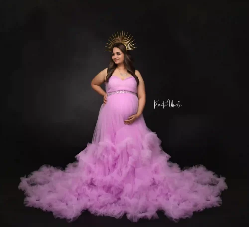 Lilac Blossom Maternity Dress: A Breathtaking Option for Moms-to-Be