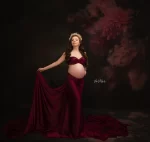 Lightweight Chiffon Wrap for Flawless Maternity Shoot