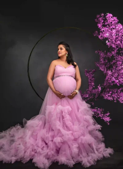 Lilac Blossom Maternity Dress: A Breathtaking Option for Moms-to-Be